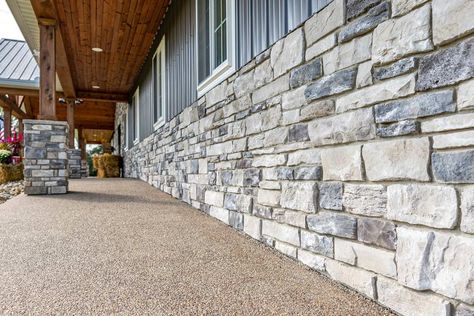 Outdoor Stone Veneer Panels, Stone Veneer Exterior Farmhouse, Provia Stone Fireplace, Manufactured Stone Veneer Exterior, Versetta Stone Exterior, Provia Stone, Stone Veneer Backsplash, Stone Veneer Exterior Houses, Home Exterior Stone