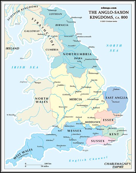 World History Map, Anglo Saxon Kingdoms, Map Of Great Britain, Free Maps, History Timeline, Irish Sea, Teaching And Learning, Anglo Saxon, British History