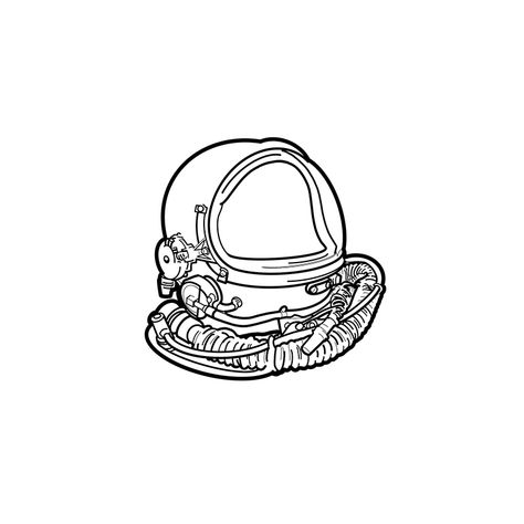 Space Helmet Tattoo, Space Helmet Drawing, Astronaut Helmet Tattoo, Ink Art Tattoo, Brooklyn Tattoo, Helmet Drawing, Helmet Tattoo, Astronaut Helmet, K Tattoo