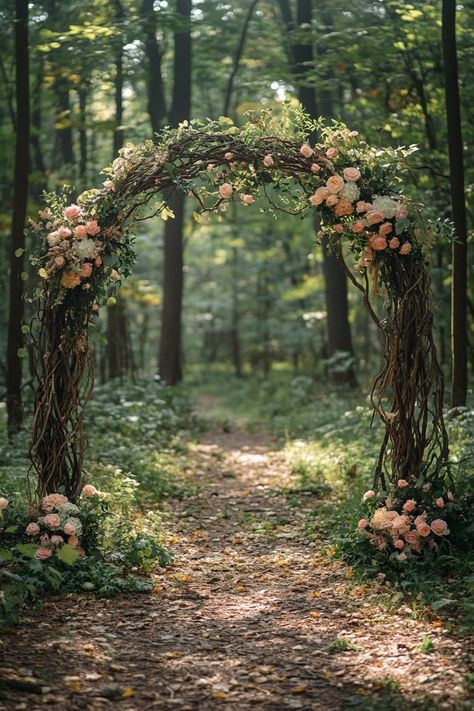 29 Boho Wedding Arch Ideas to Create a Dreamy Backdrop 1 Wedding Wooden Arch Decor, Wedding Arch Tree Branches, Natural Wedding Arch Outdoor Ceremony, Grapevine Wedding Arch, Nature Backdrop Ideas, Wedding Arch Natural, Outdoor Arch Wedding, Ivy Wedding Arch, Outdoor Wedding Arch Ideas Simple