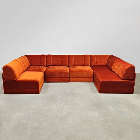 Listed on VNTG.com: Vintage design modular sofa, 1970s | #vntg #vintage Vintage Sofa, Modular Sofa, Sofa Couch, Vintage Design, Vintage Designs, Sectional, 1970s, Vintage Fashion, Couch