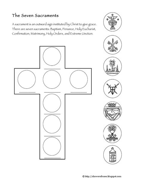 The Seven Sacraments A sacrament is an outward sign instituted by Christ to give grace. There are seven sacraments: Baptism, ... Sacraments Craft, Sacraments Activities, The Seven Sacraments, 7 Sacraments, Catholic Kids Activities, Give Grace, Holy Orders, Seven Sacraments, Holy Eucharist