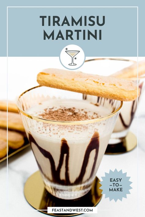 Shake up a Tiramisu Martini as an after-dinner drink. With brandy plus chocolate and coffee liqueurs, it makes a delicious dessert cocktail. Tiramisu Martini, Frozen Drinks Alcohol, Frozen Drink Recipes, Champagne Recipes Cocktails, Frozen Cocktail Recipes, Chocolate And Coffee, 2023 Travel, After Dinner Drinks, Beverage Recipes