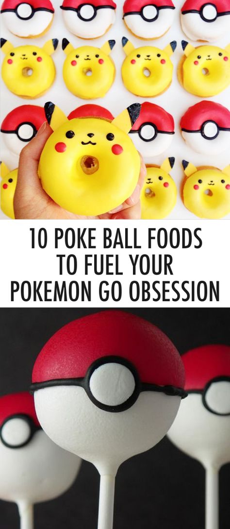 10 Poké Ball Foods to Fuel your Pokémon GO Obsession Pokemon Party Food, Pokemon Recipe, Spark Recipes, Pokemon Food, Pokemon Ditto, Pokémon Party, Ball Recipes, Popcorn Balls, Dinner And A Movie