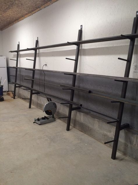 Steel rack Welding Furniture, Welding Workshop, Steel Storage Rack, Lumber Storage, Steel Rack, Welding Shop, Wall Shelving, Best Home Design, Metal Storage Racks