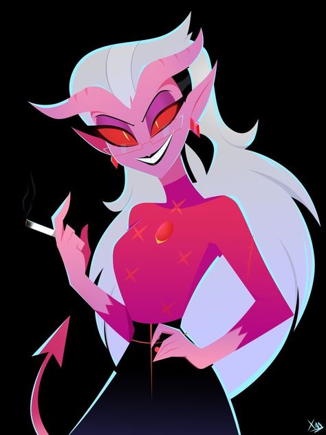 Mrs Mayberry, X Male Reader, Vivziepop Hazbin Hotel, Lol League Of Legends, Animated Drawings, Hotel Art, Monster Girl, Helluva Boss, Anime Demon