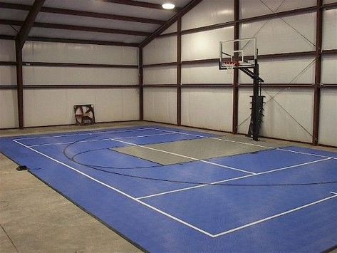 Bball Court, Sport Facility, Barn Gym, Garage Additions, Shop With Living Quarters, Indoor Sports Court, Home Basketball Court, Basketball Court Backyard, Backyard Basketball