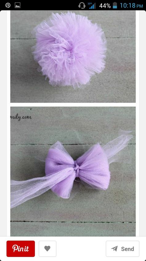 Tule Decorations Diy, Tule Diy Ideas, Tulle Bows Diy Hair Pom Poms, Pompon Tulle, Clever Valentines, Red Pom Poms, Diy Pom Poms, Baby Girl Tutu, Baby Girl Diy