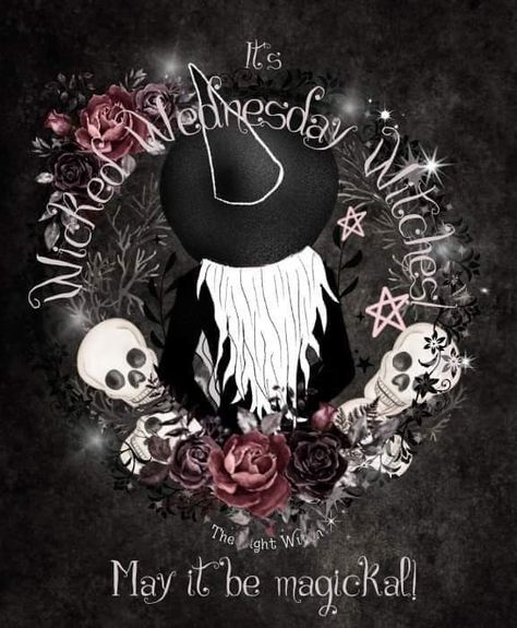 Good Morning Witches, Witch Holidays, Witchy Wednesday, Its Wednesday, Silly Sayings, Halloween Sayings, Night Witches, Witch Pictures, Witchy Art