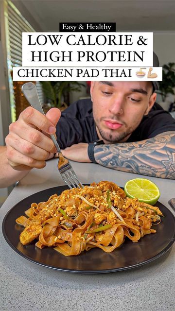 Low Calorie Pad Thai, Aussie Fitness, Stevia Sugar, High Protein Pasta, Powdered Peanut Butter, Healthy Low Calorie, High Protein Dinner, Healthy Bowls Recipes, Protein Dinner