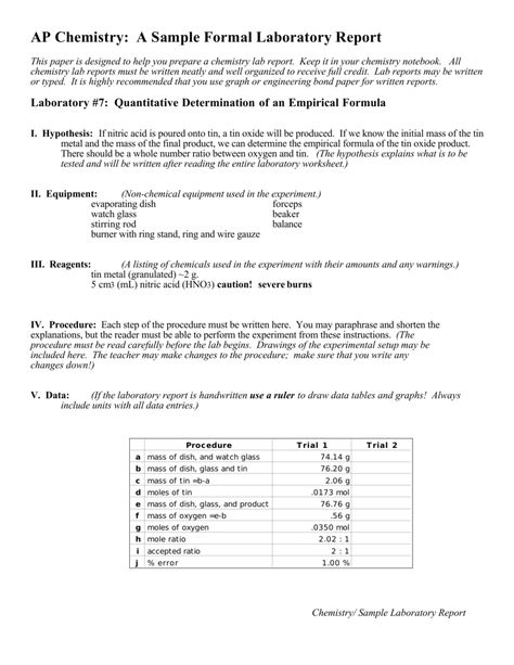 Lab Report Template, Ap Chemistry, Chemistry Lab, Lab Report, Thesis Writing, Chemistry Labs, Scientific Method, Academic Success, Report Template