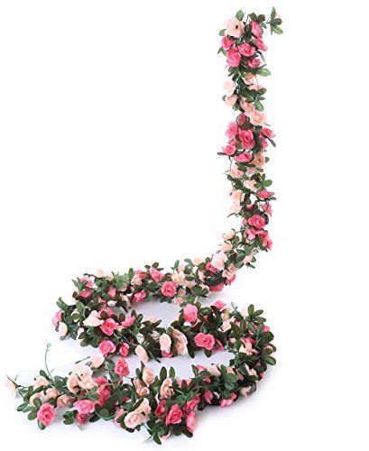 Meiliy 5 Pack 41 FT Fake Rose Vine Flowers Plants Artific... https://www.amazon.co.uk/dp/B07793M58Z/ref=cm_sw_r_pi_dp_U_x_gL1hEbW5PQ2Z5 Hanging Rose, Vine Flowers, Trunk Party, Orchid Leaves, Rose Vine, Rose Garland, Party Garden, Rose Vines, Hanging Garland