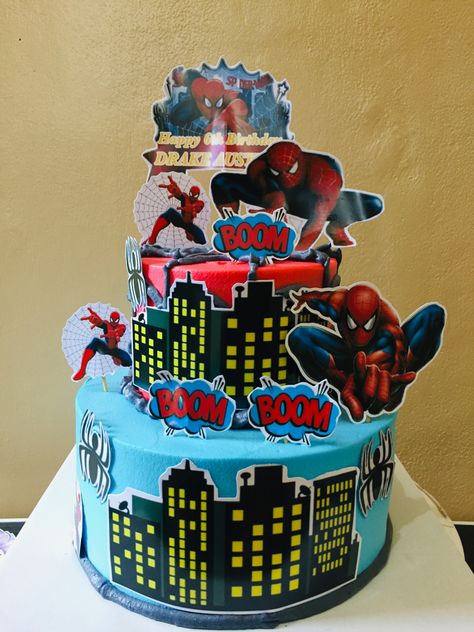 Spiderman Themed Cake, Cake 2 Tier, Themed Cakes, Spiderman, Cake