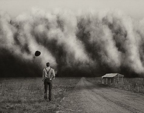 217/365 - Black Sunday In No Man's Land - 1935 | Flickr - Photo ... No Man's Land, René Magritte, Wall Of Sound, Storm Photography, Dust Bowl, Dust Storm, American Gothic, Of Mice And Men, Very Scary