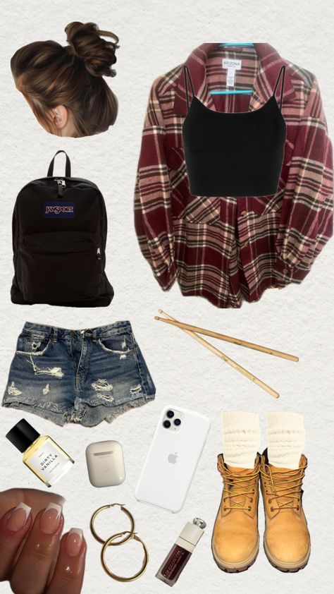 #fall #timberlands #drummer #fitinspo #fit #fallfit Drummer Girl, Timberland Outfits, Country Style Outfits, Outfit Inspo Summer, Fall Fit, Casual Preppy Outfits, Timberlands, Really Cute Outfits, Clothing Styles