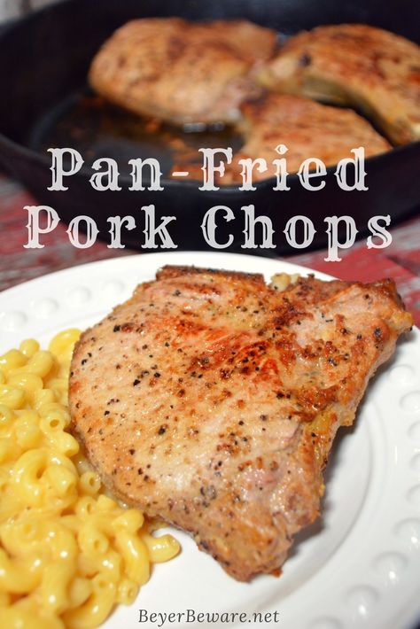 Pork Chop Recipes Skillet, Low Carb Pork Chop Recipe, Fried Boneless Pork Chops, Low Carb Pork Chops, Fried Pork Chop Recipes, Pork Chops Bone In, Best Pork Chop Recipe, Pan Fried Pork Chops, Keto Pork Chops