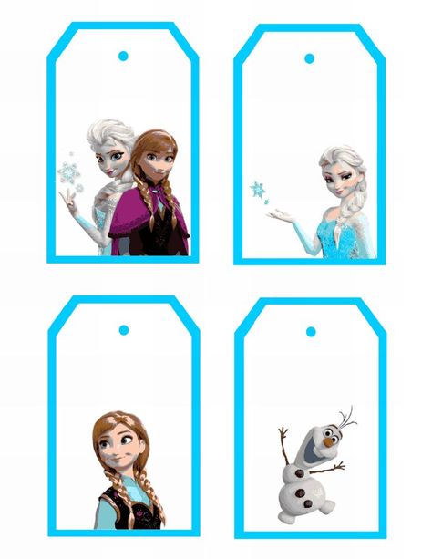 Frozen Printable Gift Tags Name Tags Printable, Frozen Party Printables, Disney Frozen Gift, Vintage Halloween Printables, Frozen Tags, Frozen Printables, Frozen Crafts, Disney Frozen Birthday, Frozen Christmas