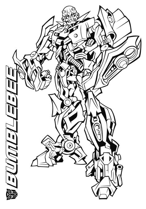 Awesome Bumblebee coloring page Transformers Coloring, Bee Coloring, Pictures For Coloring, Transformers Coloring Pages, Bee Coloring Pages, Pdf Coloring Pages, Transformers Bumblebee, Transformers Artwork, Coloring Pages For Girls