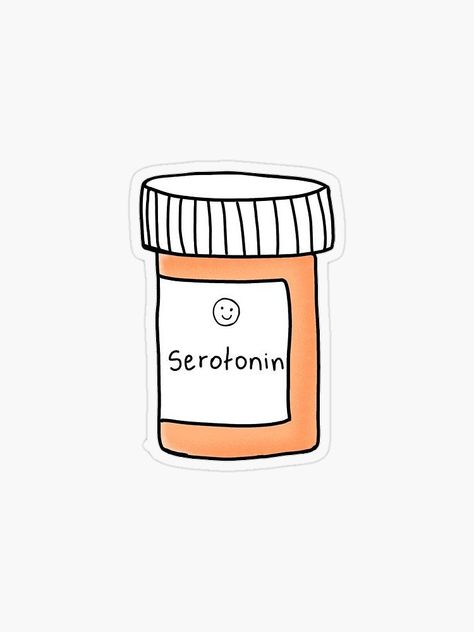 "Serotonin Pill Cup" Sticker for Sale by xyungchitto Serotonin Wallpaper, Bottle Tattoo, Pill Bottles, Collage, Tattoos, For Sale, Pins, Quick Saves