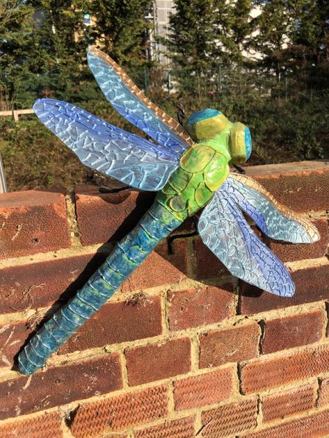 Paper Mache Dragonfly, Paper Mache Beetle, Paper Mache Insects, Paper Mache Props, Paper Mache Bugs, Paper Mache Wall Decor, Giant Bugs Diy, Cardboard Insects, Cardboard Bugs