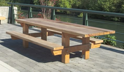 picnic table designs | 2167 Accessible Picnic Table with Seats (Recycled Plastic Slats) Large Picnic Table, Folding Picnic Table Plans, Build A Picnic Table, Round Picnic Table, Diy Picnic Table, Large Picnic, Picnic Table Plans, Wooden Picnic Tables, Diy Bench Outdoor