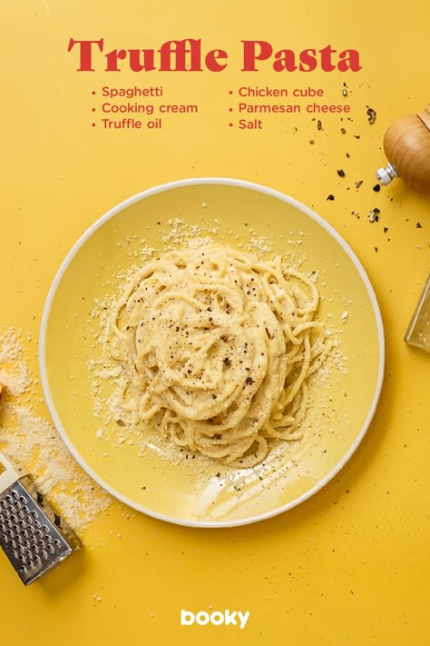 White Pasta Recipes, Spaghetti Recipes Easy, Homemade Cookbook, Cooking Cream, Food Education, Visual Recipes, Food Infographic, White Pasta, Quick Recipes Snacks