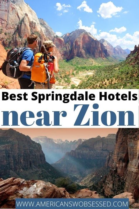 15 Best Springdale, Utah Hotels: Where to Stay near Zion National Park Springdale Hotels: Are you looking for the best hotels near Zion National Park? I’ve put together this guide to the best Zion lodging for all budgets! where to stay near zion national park | zion national park utah hotels | hotels near zion national park | zion hotels | zion national park hotels #utah #zionnationalpark #traveltips Zion Hikes, Lux Travel, Springdale Utah, Beautiful Places In Usa, Travel Utah, Utah National Parks Road Trip, Usa Food, Zion National Park Utah, Visit Usa