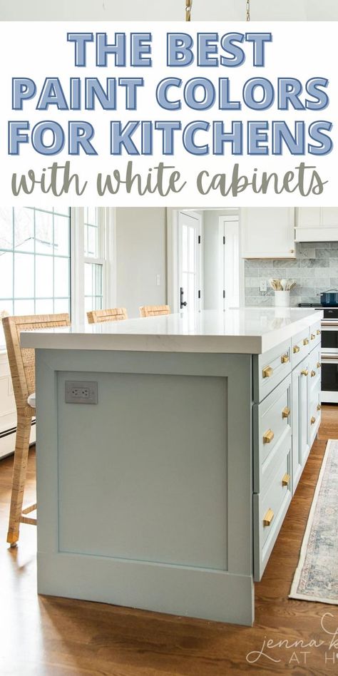 Paint Colors For Kitchens, Cabinet Color Combinations, Kitchen Colors Ideas, Colors For Kitchens, Kitchens With White Cabinets, Kitchen Cabinet Color, Best Paint, Cabinet Color, Best Paint Colors