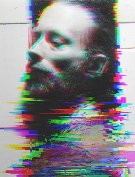 Nam June Paik, New Retro Wave, Thom Yorke, Montage Photo, Glitch Art, Foto Art, Graphic Design Inspiration, Art Direction, Portrait Photography