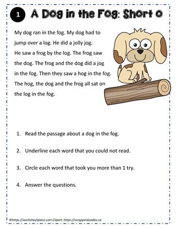 Cvc Story Short Vowels, Short O Sound, Math Lesson Plans Elementary, Third Grade Sight Words, Short Reading Passage, 1st Grade Reading Worksheets, Short Vowel Worksheets, Ccvc Words, Reading Printables