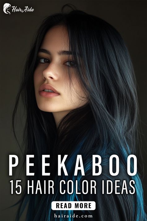 💡 Want a bold yet low-key hair transformation? Peekaboo hair color lets you show off vibrant shades when you want, and keep it subtle when you don’t! 🌟🔥 #HairTrends #HiddenDye Peekaboo Hair Color Ideas, Peekaboo Hair Color, Peekaboo Hair Colors, Peekaboo Hair, Hair Transformation, Color Ideas, Hair Color Ideas, Low Key, Hair Trends