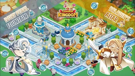 Republic Azure Crk Layout, Cookie Run Layout Ideas, Cookie Run Kingdom City Idea, Crk Ideas, Cookie Run Kingdom Design, Cookie Run Layout, Kingdom Layout, Crk Layout, Cookie Run Kingdom Ideas