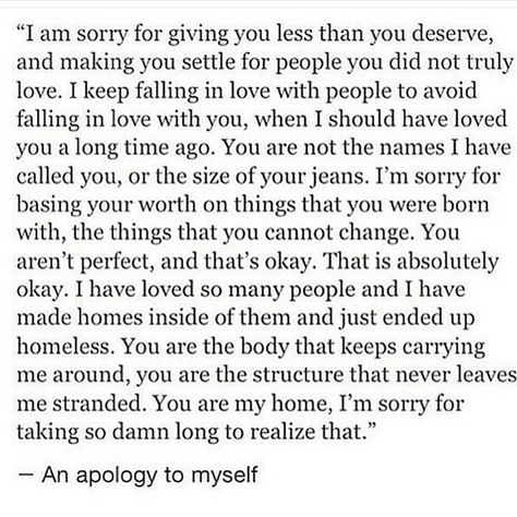 “Beautiful ❤️ repost @ogsnooks @ogsnooks @ogsnooks ❤️❤️ #qotd #quotes #quoteoftheday #quotesaboutlove #love #lovequotes #acceptance #loved #apology…” Apology To Myself, Aquarius Quotes, Love Time, Just My Size, Life Journal, Mood Wallpaper, Witty Quotes, Quote Board, Knowing Your Worth