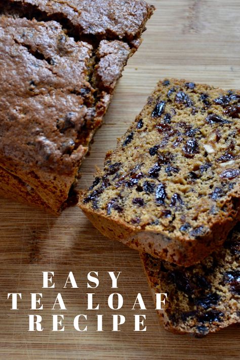 Moist Cakes Recipes, Tea Bread Recipes, Healthy Loaf Cake Recipes, English Tea Loaf, Fruit Tea Loaf Recipe, Cold Tea Fruit Cake, Easy Fruit Cake Recipe, Tea Loaf Recipe, Healthy Fruit Cake