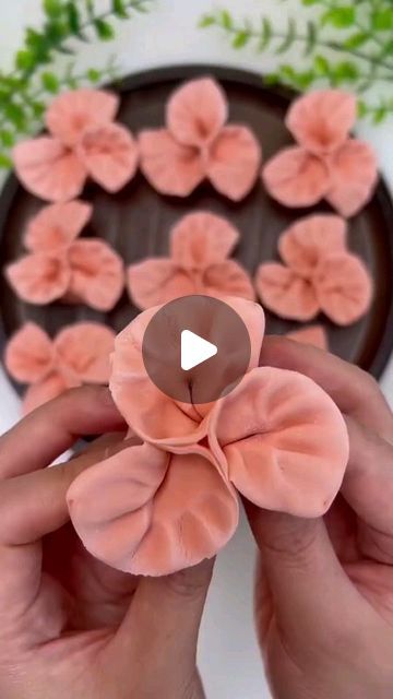 Culinary Arts Tour 浓浓乡村情 on Instagram: "Magical Oriental Dough#Dough Shape#Imaginary Dough#Simple and Beautiful Flower Dumplings#फूल पकौड़ी#花朵饺子 #Flour & Grains#Bread#Pies" Flower Dumplings, Dough Shapes, Dough Art, Culinary Arts, Food Plating, Beautiful Flower, Dumplings, Flower Shape, Flour