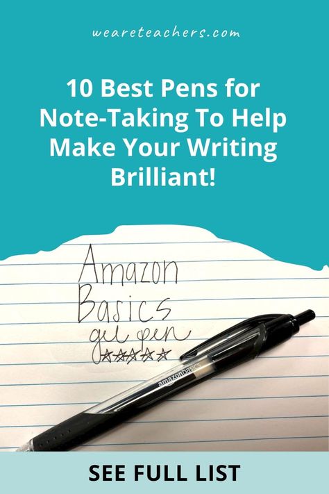 10 Best Note-Taking Pens (Take Writing From Boring to Brilliant!) Best Note Taking Pens, Monochromatic Aesthetic, Effective Classroom Management, Discounts For Teachers, Classroom Management Tool, We Are Teachers, Personal Writing, Fine Point Pens, Classroom Management Tips