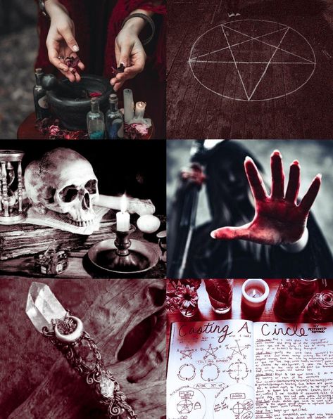 Blood Witch Aesthetic, Red Witch Aesthetic, Blood Ritual, Blood Witch, Blood Magic, Spell Magic, Cottagecore Witch, Wizard Magic, Red Witch