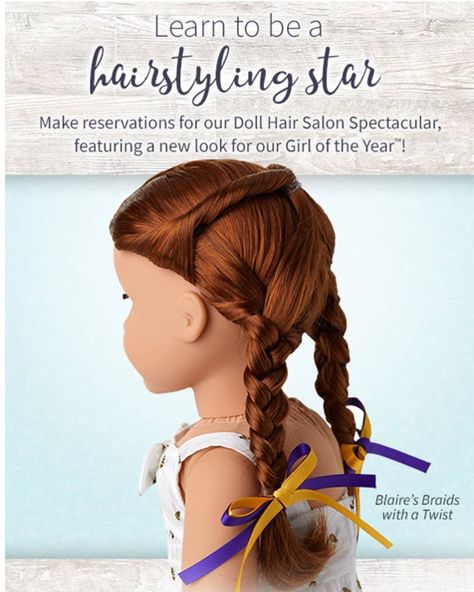 Ag Doll Hairstyles, Doll Hairstyle, How To Style Hair, American Girl Hairstyles, Doll Hairstyles, Communion Hairstyles, American Girl Felicity, American Girl Doll Hairstyles, Ag Hair Products