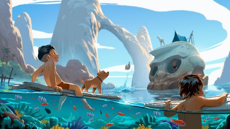 Art Burnout, الفن الرقمي, Skull Island, Splash Art, Visual Development, Art And Illustration, 판타지 아트, Art Practice, Environment Concept Art