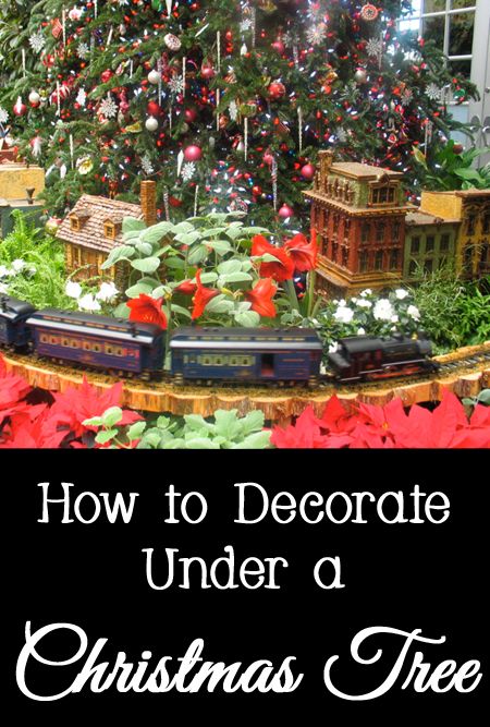 Decorations For Under The Christmas Tree, Underneath Christmas Tree Ideas, What To Use Under Xmas Tree For Heighth, Under The Christmas Tree Decor, Decor Under Christmas Tree, Under Tree Decorations Xmas, Under The Tree Decorations, Decorating Under Christmas Tree, Under The Christmas Tree Ideas