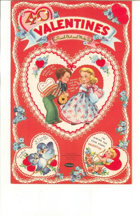 Valentines Books, Stary Papier, Valentines Aesthetic, Vintage Valentines Decorations, Valentines Vintage, Love Core, Valentine Mailbox, Vintage Valentines Day, Vintage Paper Doll