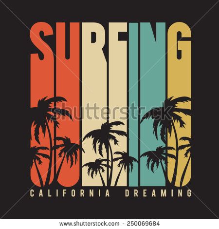 Surf Vintage, Surf Poster, Graphisches Design, Retro Surf, Surf Design, 강아지 그림, California Surf, Vintage Surf, California Dreaming