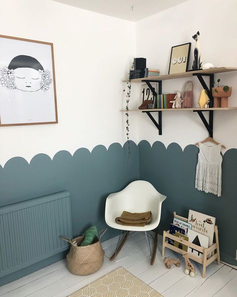 Archie's on Instagram: “R E A D I N G  N O O K So excited to finally be able to show you this finished area of Nola’s room! It’s been much less of a whirlwind…” Floors Ideas, Kids Room Paint, Kids Bedroom Inspiration, Kids Room Inspiration, Girl’s Room, Nursery Baby Room, Toddler Bedrooms, Scallop Edge, Big Boy Room