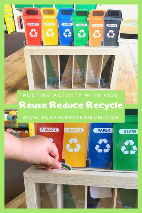 Activity Preschoolers, Recycling For Kids, Recycling Activities, Recycling Facts, Recycled Crafts Kids, Recycling Ideas, Recycled Art Projects, Household Management, Recycling Sorting