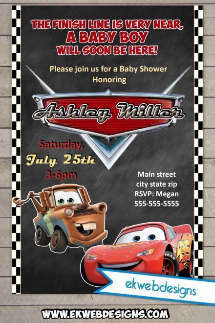 Disney Cars Decorations, Disney Cars Theme, Cars Decorations, Racing Baby, Mater Cars, Tow Mater, Cars Disney, Disney Baby Shower, Boy Baby Shower Themes