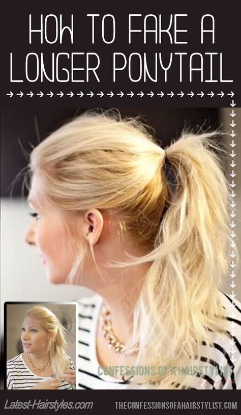 How to Make Your Ponytail Look Longer Than It Actually Is Make Hair Longer, High Ponytail Styles, Ponytail Trick, Hairstyle Ideas For Long Hair, Prom Hairstyle Ideas, Ponytail Tutorial, Butterfly Haircut, Prom Hairstyle, Pony Tails