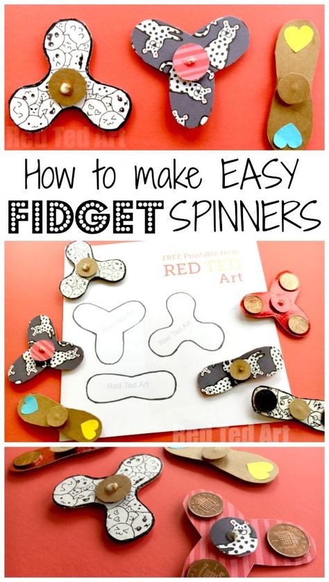 Easy Fidget Spinner DIY (Free Template) - here is a great how to make Fidget Spinners without bearings DIY. The use super basic materials and are easy to make. It includes a Free Fidget Spinner Template (3 designs) and would be great Science Fair project idea (exploring property of materials, centrifugal forces and friction). Making this a fabulous STEAM project for kids, which is Cheap, Easy and Fun. Come make a simple Fidget Spinner DIY project with us today!! Vetenskapliga Experiment, Spinners Diy, Science Fair Project, Fidget Spinners, Fair Projects, Science Fair Projects, Camping Crafts, Science Fair, Fidget Spinner