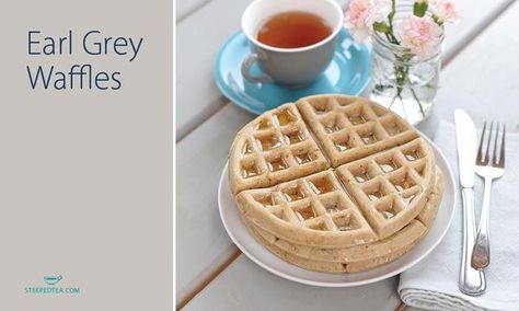 Earl Grey Waffles | Recipes | Sipology By Steeped Tea Simple Waffle Recipe, Tea Board, Tea Business, Breaking Fast, Easy Waffle Recipe, Cookie Cookbook, Dairy Free Treats, Pillsbury Recipes, Waffle Recipe