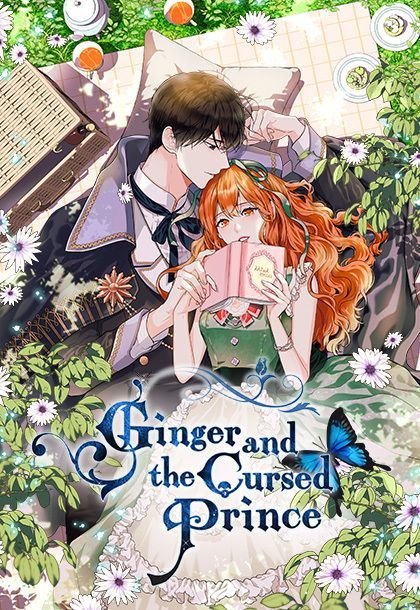 Ginger And The Cursed Prince, The Cursed Prince, Virtues Of The Villainess, Manhwa Cover, Historical Manhwa, 8bit Art, Manga Story, Manga Novel, Novel Cover