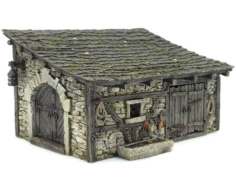 Warehouse Concept Art, Pirate Architecture, Broken Egg, Scatter Terrain, Miniature Gaming, Animal Pen, Props Art, Halloween Village, Wargaming Terrain